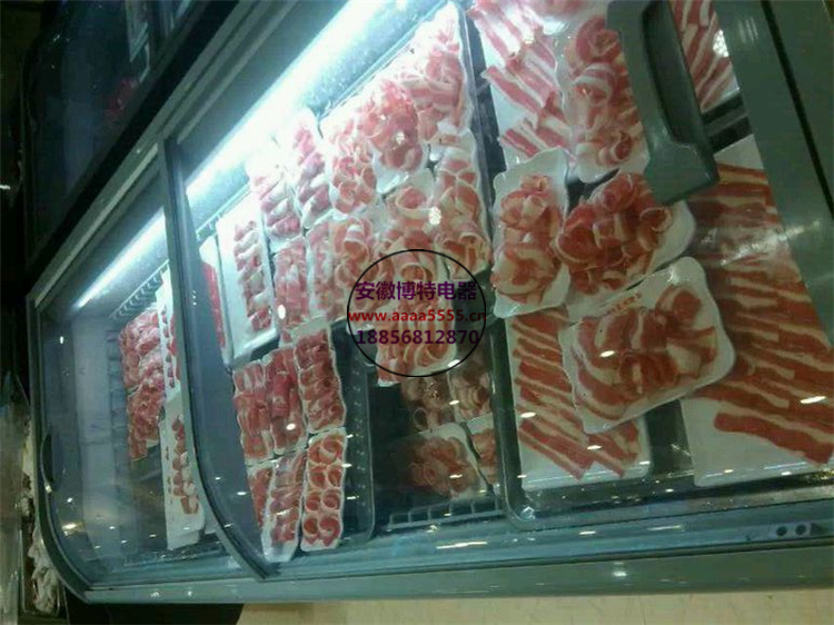 阳泉直供 火锅烧烤速冻食品展示柜，保障羊肉卷牛肉卷的新鲜与美味